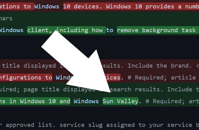 Il riferimento a Windows Sun Valley scovato su GitHub