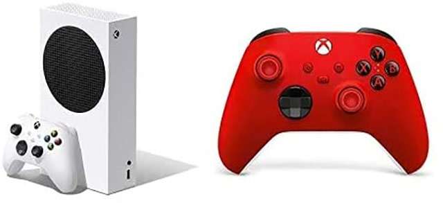Xbox Series S con joypad rosso