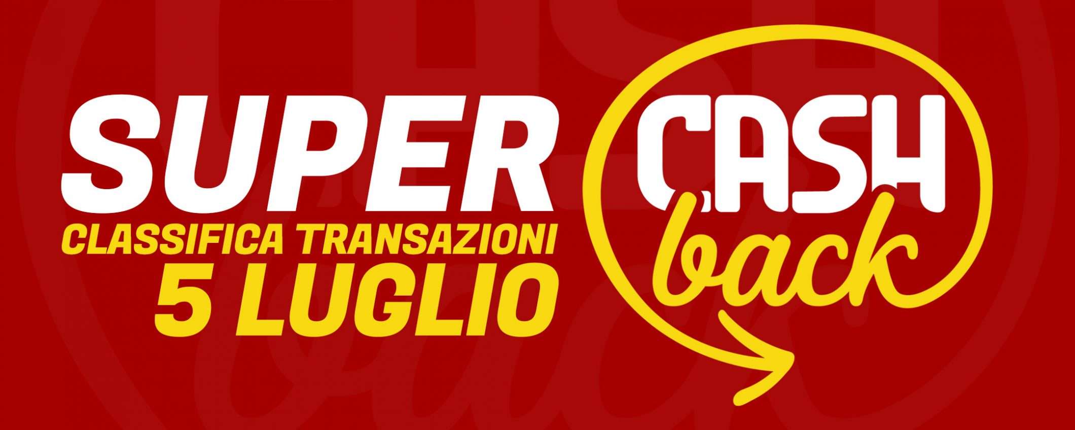 Super Cashback, la classifica: 781 posson bastare?