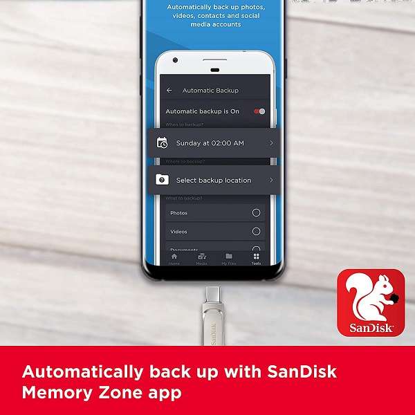 Pendrive SansDisk Ultra Dual Luxe 128GB - 1