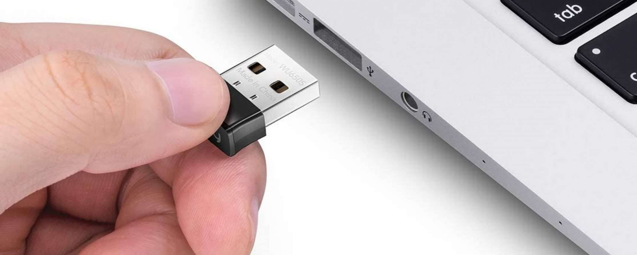 Micro adattatore Wi-Fi 650Mbps ideale come hotspot a meno di 8 euro