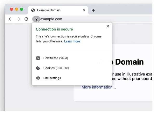 Google Chrome - siti HTTPS