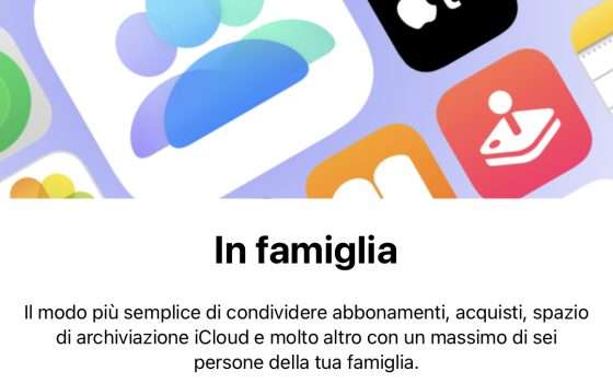 Cosa è iCloud in famiglia