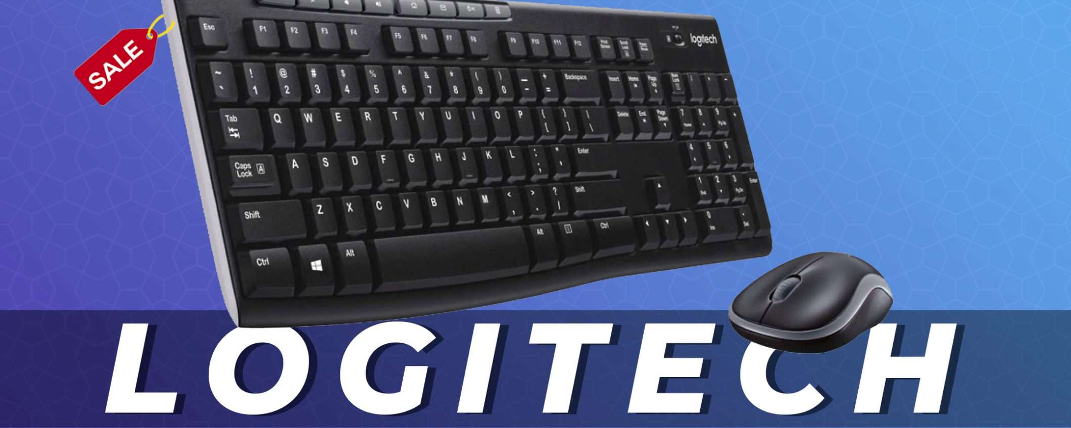 Logitech MK270: Kit Mouse e Tastiera in offerta (-34%)
