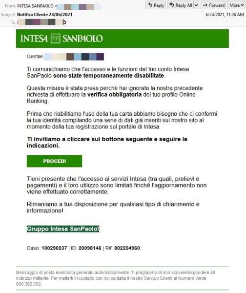 Phishing Intesa Sanpaolo