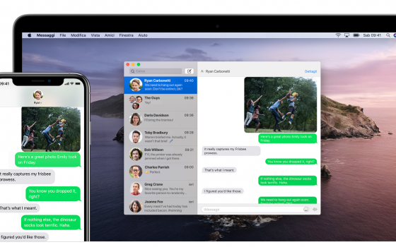 Inviare messaggi da Mac e iPad