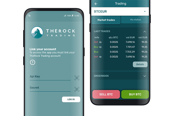 The Rock Trading app