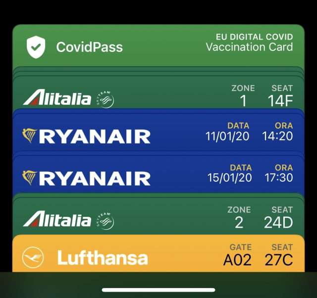 Green Pass su apple watch
