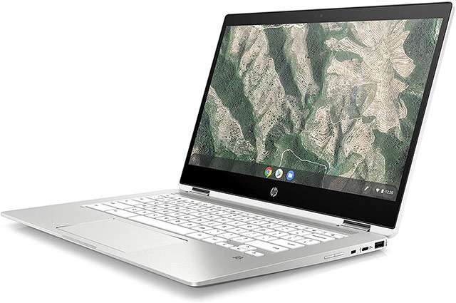 Il laptop HP Chromebook X360 14b con Chrome OS