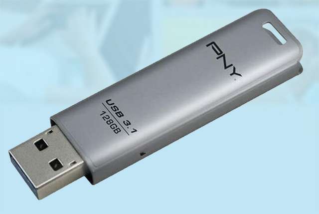La pendrive USB 3.1 in metallo da 128 GB di PNY