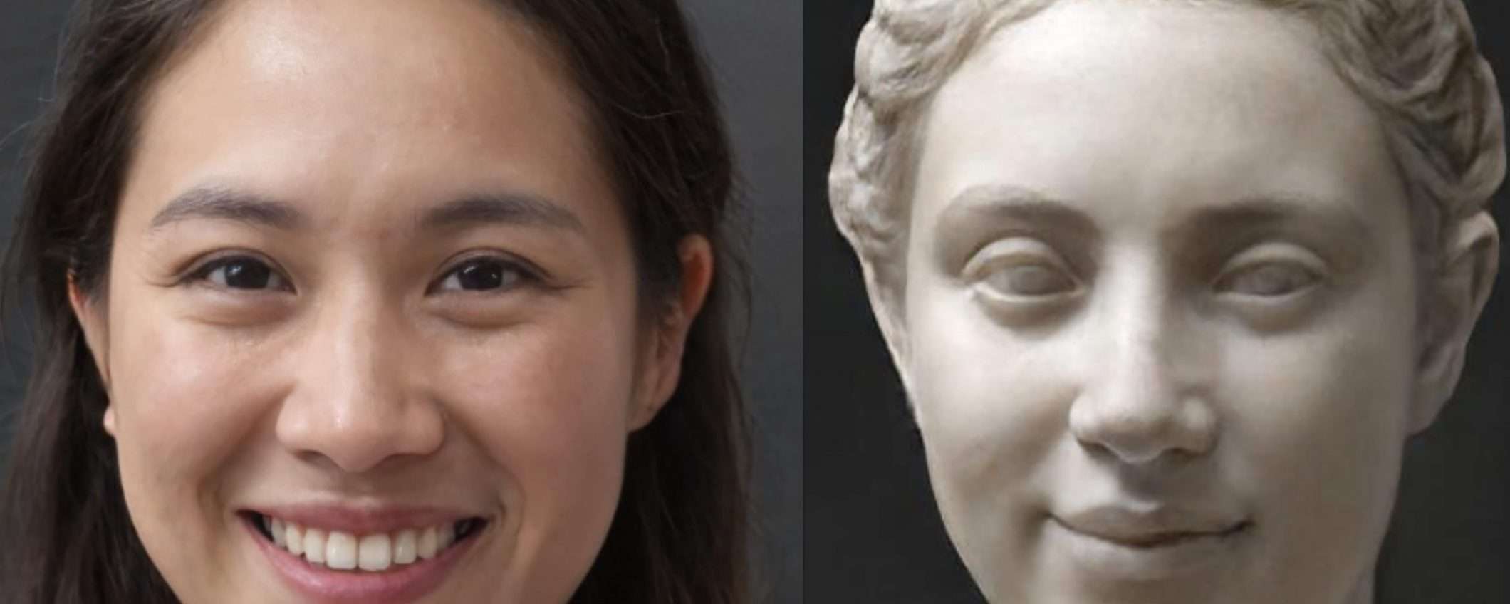 L'IA che ti trasforma in una statua è italiana