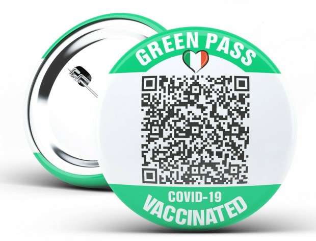 Spilla con Green Pass