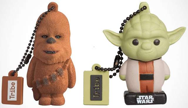 Le pendrive di Star Wars: Chewbacca e Yoda
