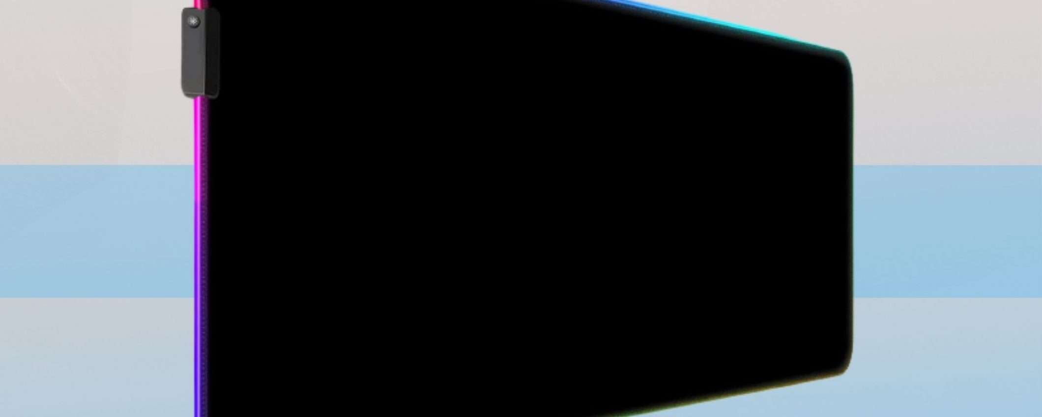 Tappetino mouse RGB: grande e bellissimo, non esitare (-26%)