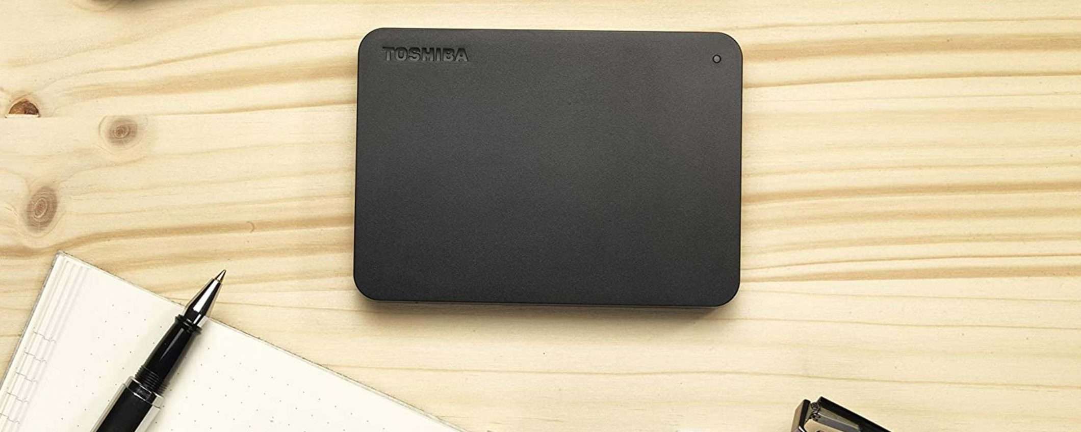 HDD Toshiba Canvio Basics da 1TB: su Amazon raggiunge l'ASSURDO prezzo di 39€