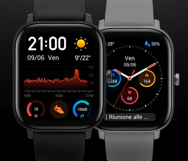 Lo smartwatch Amazfit GTS