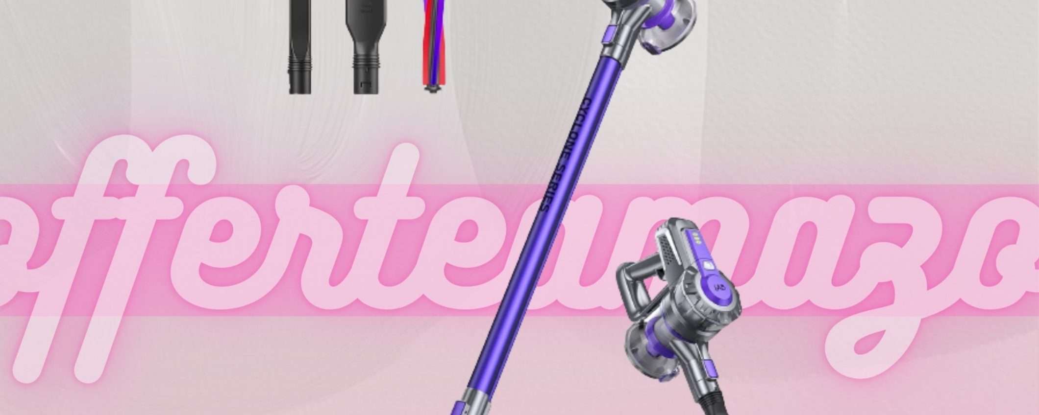 Aspirapolvere senza fili potentissimo: meno di 100€ ed è tuo