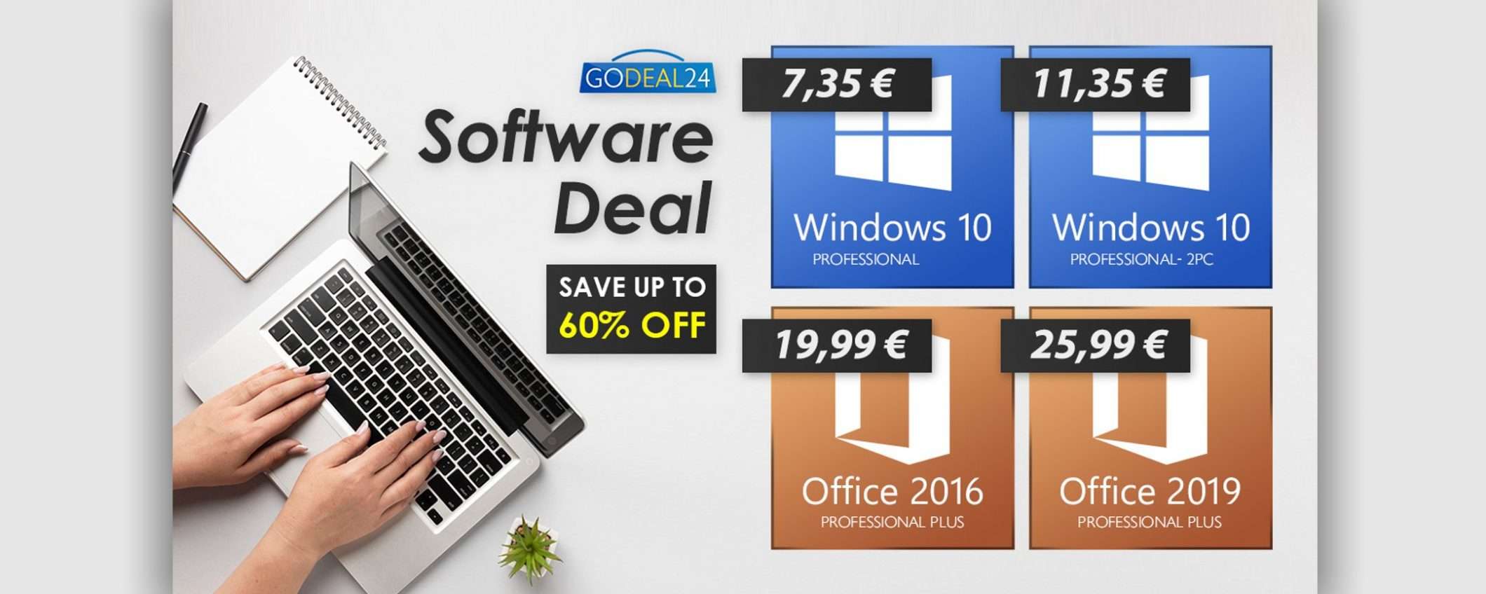 Offerte della settimana: Windows 10 solo 6€, Office 15€