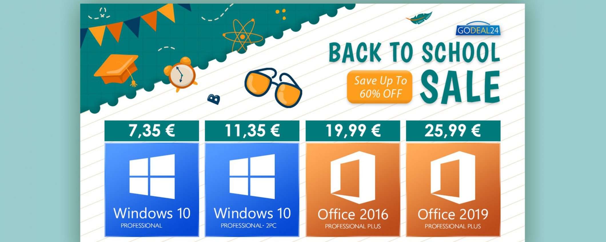 Saldi Godeal24: attiva Windows 10 per soli 6€ a PC