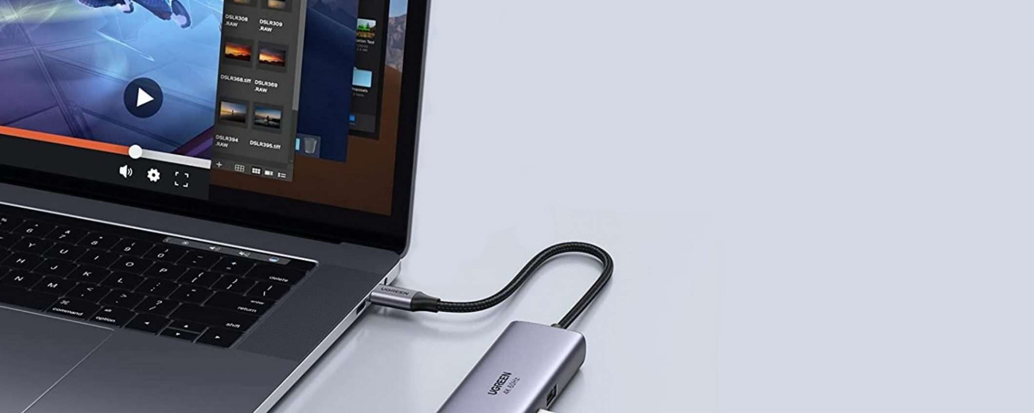 Tutta la connettività che ti serve nel palmo di una mano grazie all'HUB USB-C