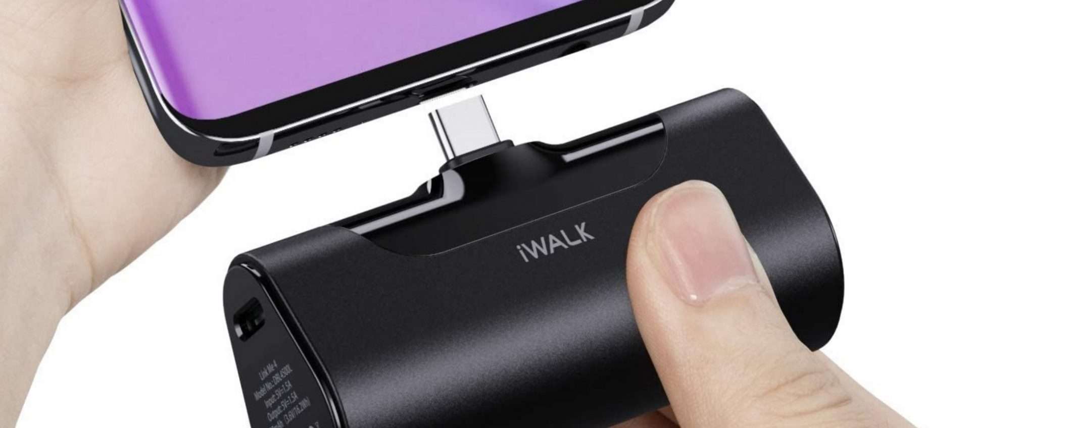 Il power bank più comodo al mondo: iWalk mini scontato di oltre il 30%