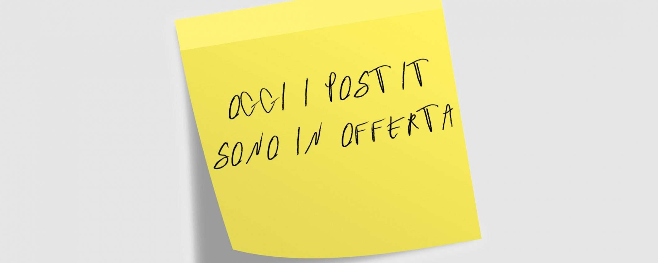 Post-it ovunque? Allora meglio risparmiare, così