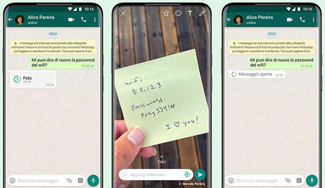 WhatsApp introduce i messaggi che possono essere aperti una volta sola prima dell'eliminazione automatica.