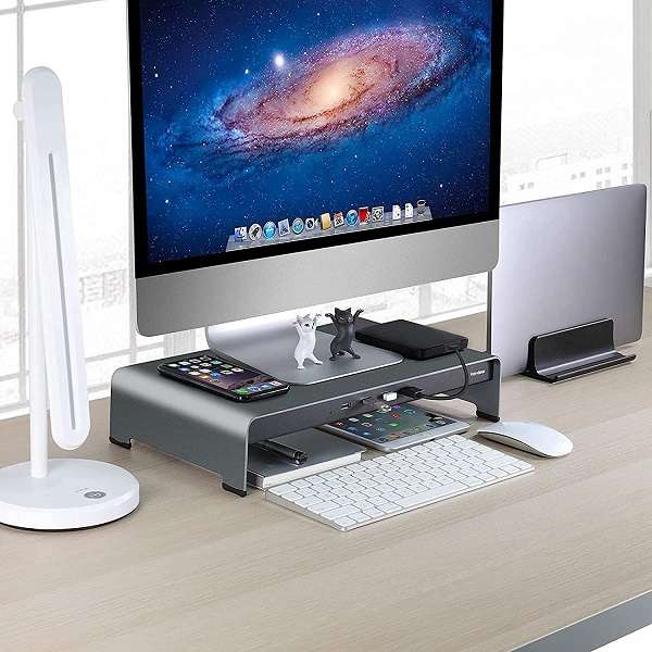 Supporto Monitor da Scrivania HUB USB 3.0 Vaydeer - 1