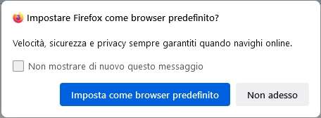 Firefox - browser predefinito