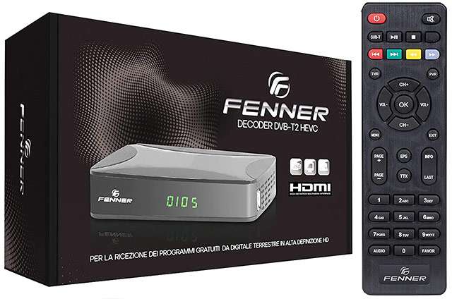 Il decoder DVB-T2 di FENNER per il nuovo digitale terrestre
