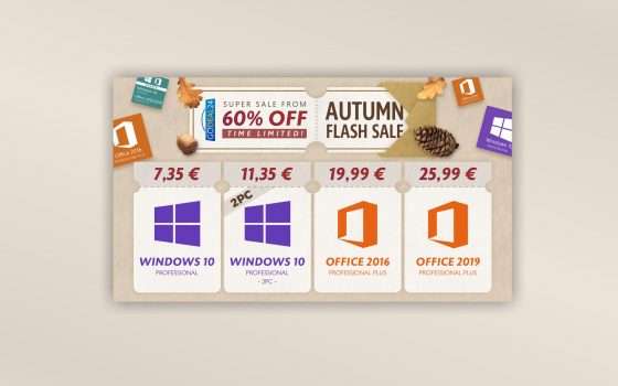 Windows 10 a 7,35€ per i saldi di autunno Godeal24.com