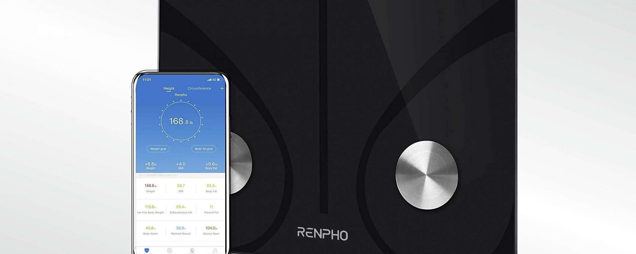 Bilancia RENPHO: l'app non misura solo il peso (-47%)