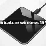 Caricatore wireless 15W (Qi): SCONTO 50% su Amazon