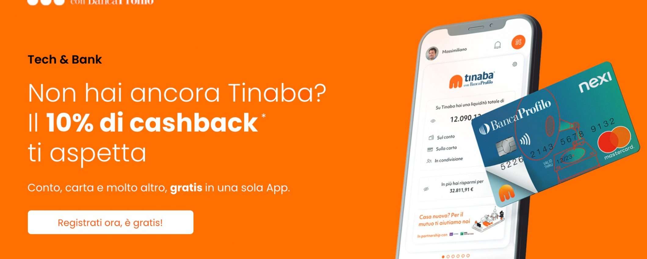 Come ottenere il 10% di cashback dai propri acquisti con Tinaba