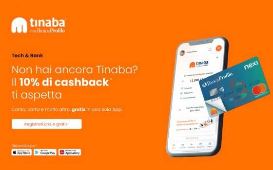 Come ottenere il 10% di cashback dai propri acquisti con Tinaba