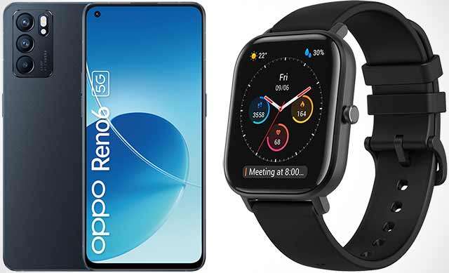 OPPO Reno6 5G, Amazfit GTS