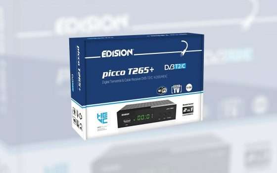 EDISION PICCO T265+, il decoder DVB-T2 in sconto