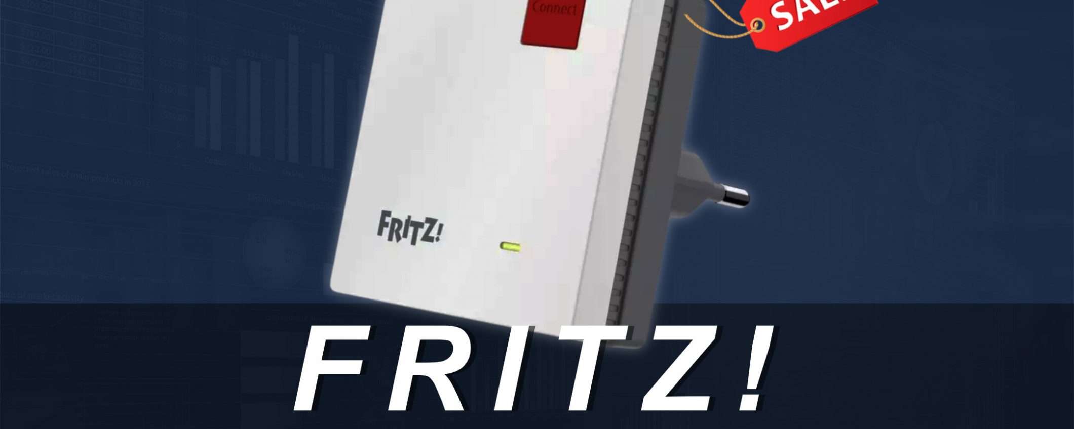 FRITZ! Repeater 600: Wi-Fi Extender al minimo storico (-24%)