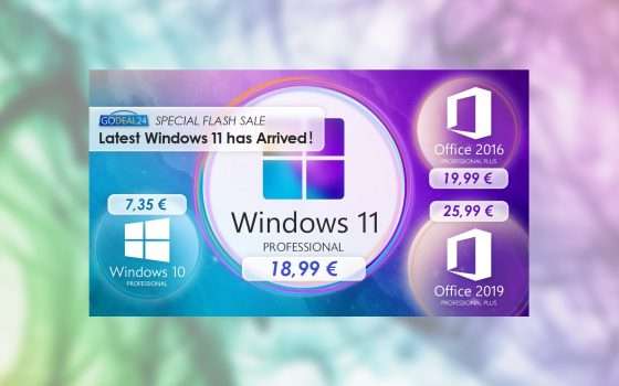 Windows 11 disponibile! Tuo con soli 18,99€, provalo subito