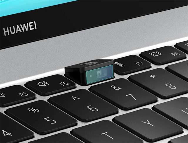 La webcam di Huawei MateBook X Pro 2021 è nascosta nella tastiera