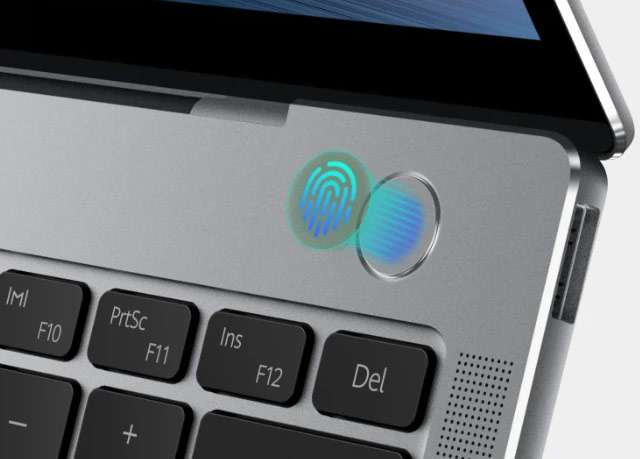 Huawei MateBook X Pro 2021: il lettore di impronte digitali nel pulsante di accensione