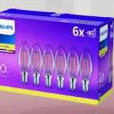 Lampadine LED Philips: il pacco da 6 è in promozione