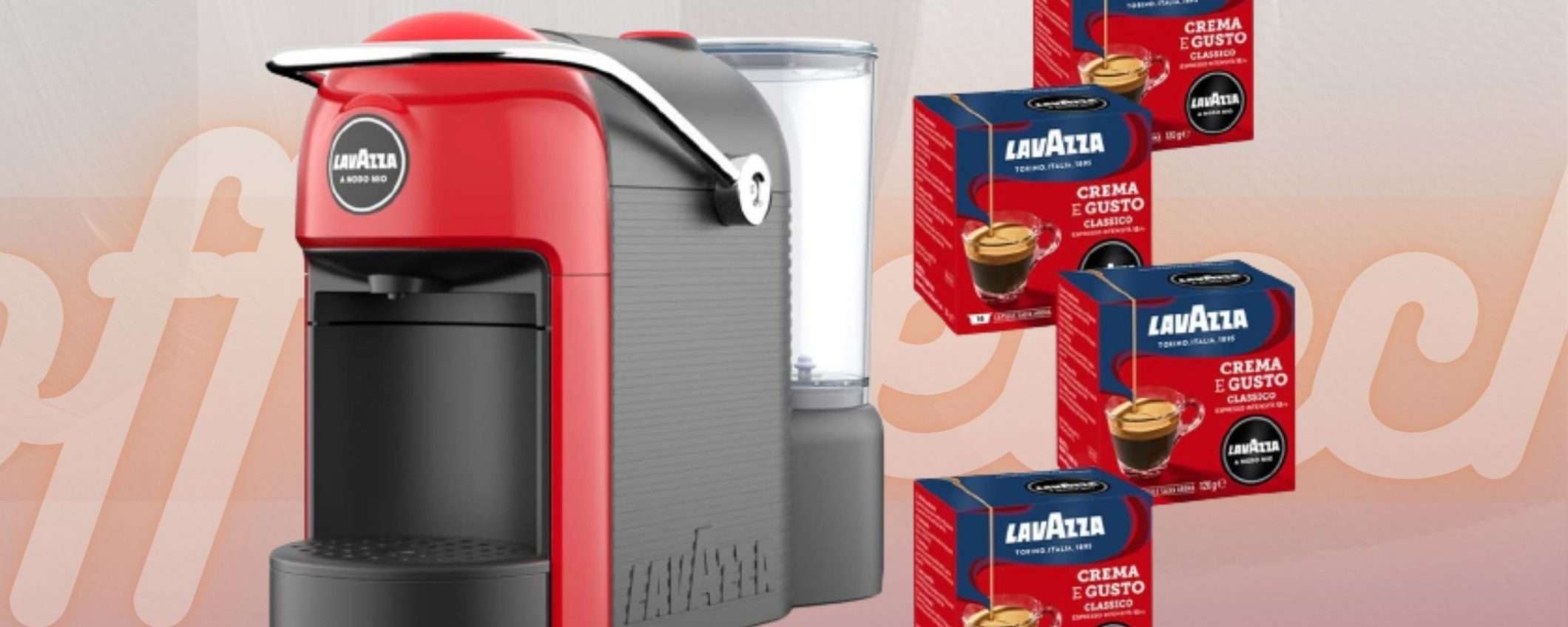 Lavazza a Modo Mio: macchinetta e 64 capsule a prezzo SUPER