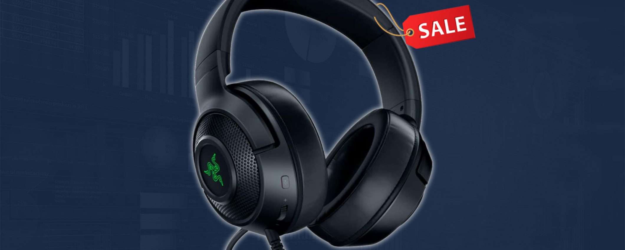 Razer Kraken X, cuffie top di gamma al 30% di sconto : Offerte Amazon