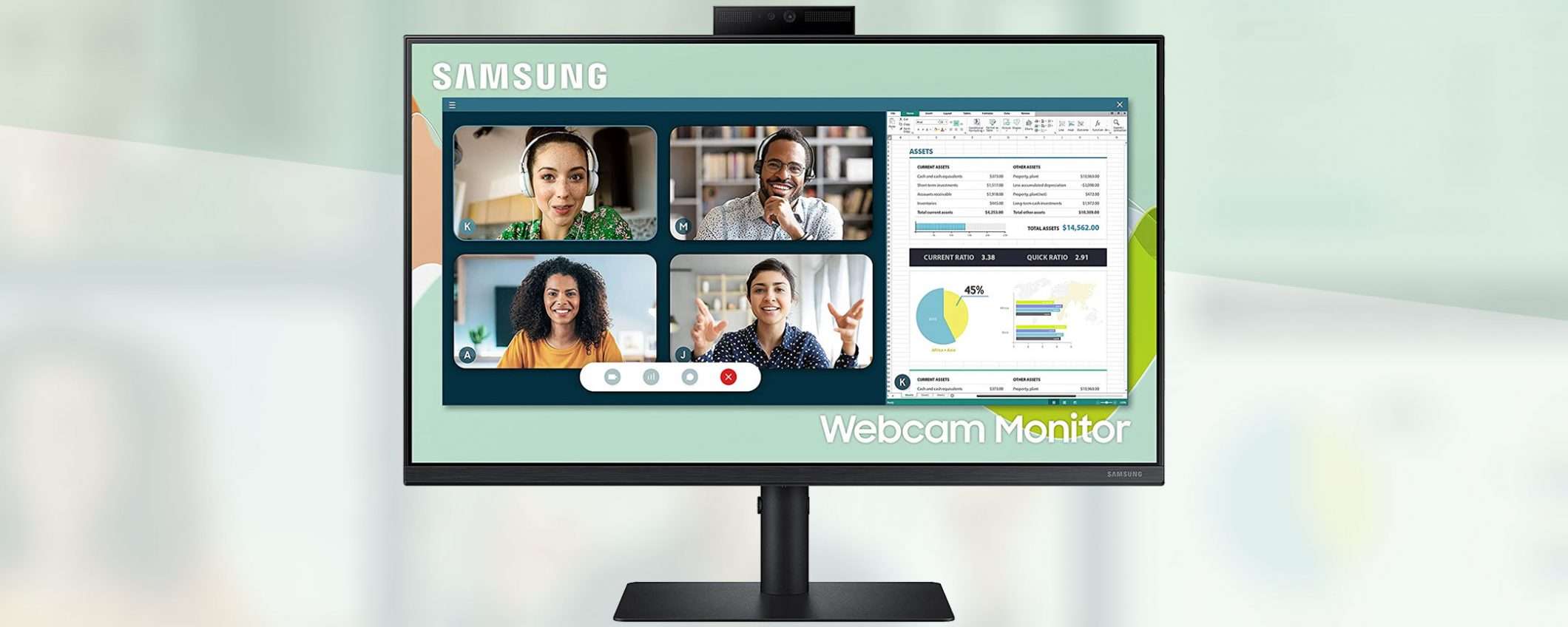 Monitor Samsung con webcam integrata (SCONTO 59€)