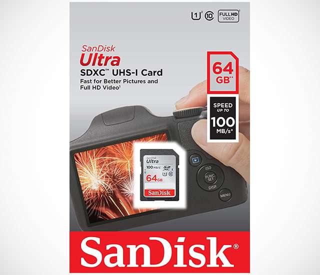 SanDisk Ultra, scheda SD da 64 GB al alte prestazioni