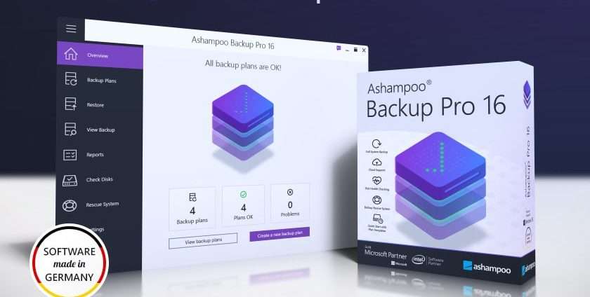 Ashampoo Backup Pro 16 software PC