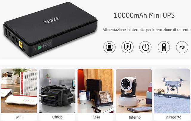 Il Mini UPS (e powerbank) di Shanqiu