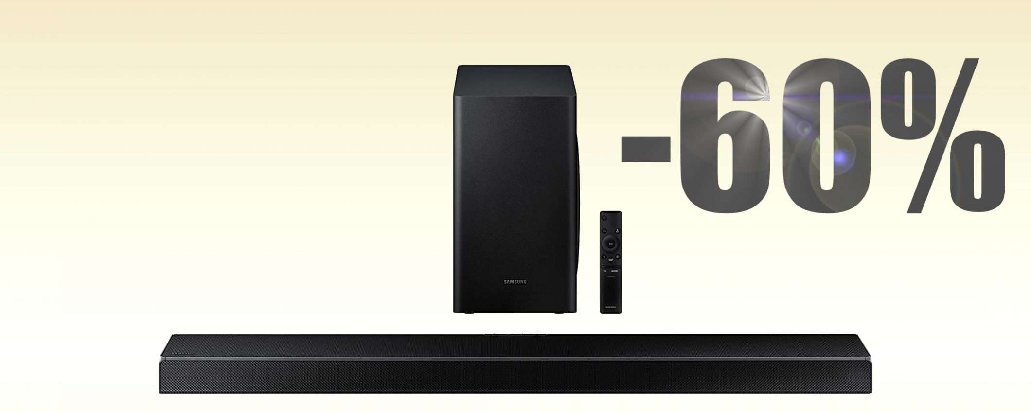 Samsung Soundbar 360W, tentazione ESTREMA (-60%)