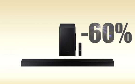 Samsung Soundbar 360W, tentazione ESTREMA (-60%)